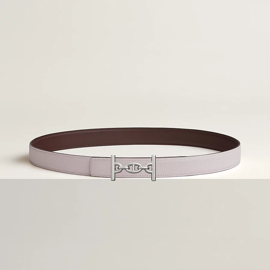 Lagune belt buckle & Reversible leather strap 24 mm - Image 1